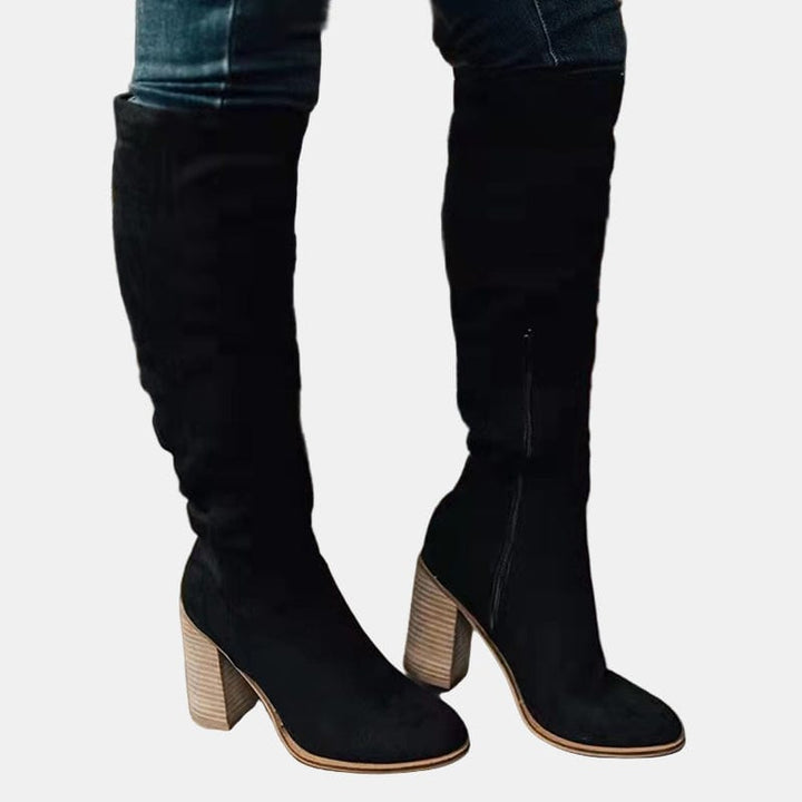 Sophie - Leather Heeled Boot