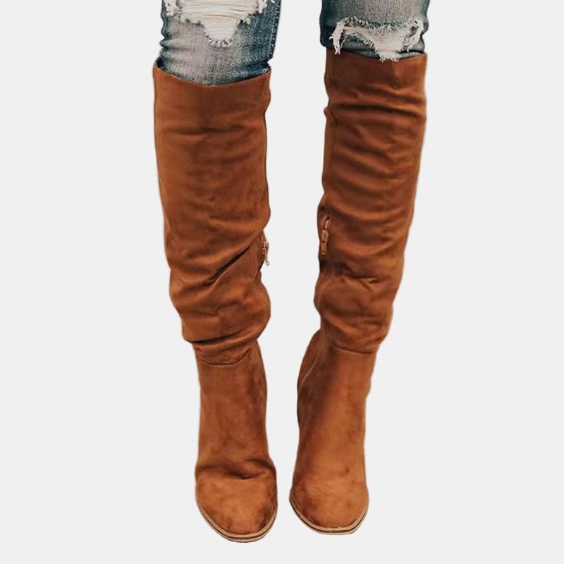 Sophie - Leather Heeled Boot