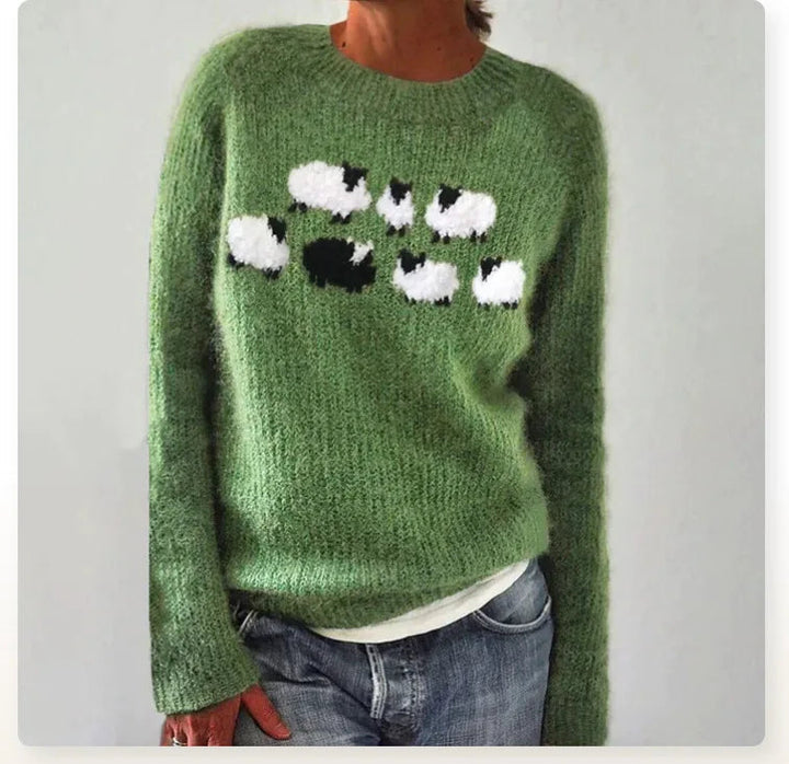 Isla - Pullover with Forest Pattern