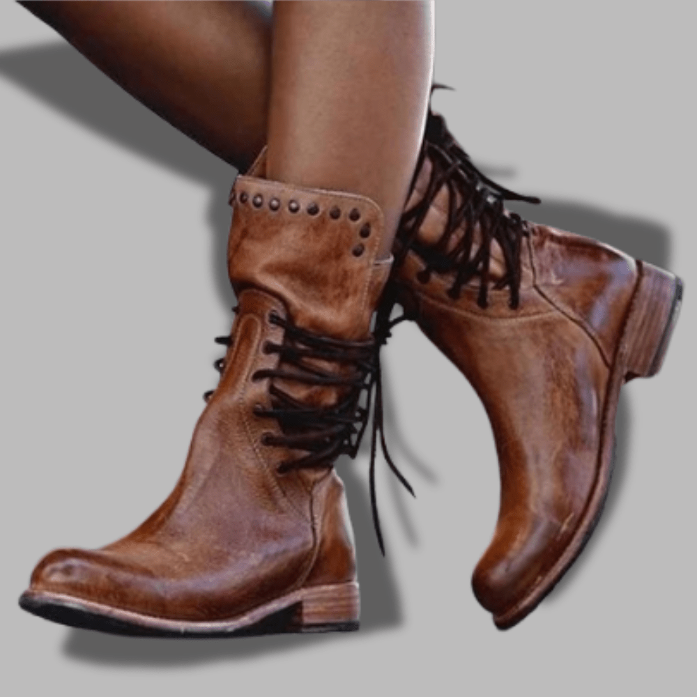 Sophia - Rustic Vintage Riding Boots