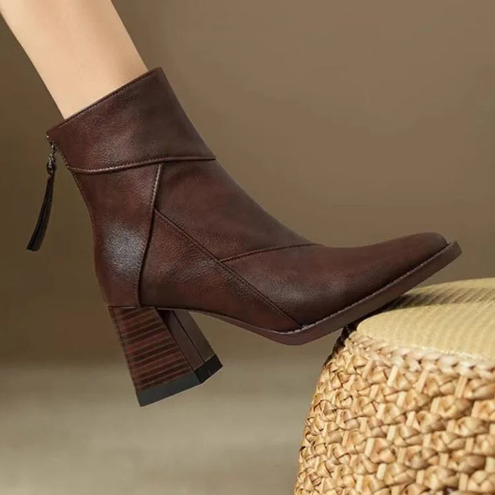 Nikki - Block Heel Boots