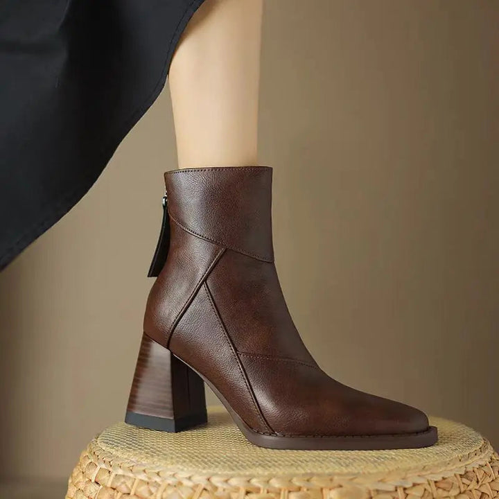 Nikki - Block Heel Boots