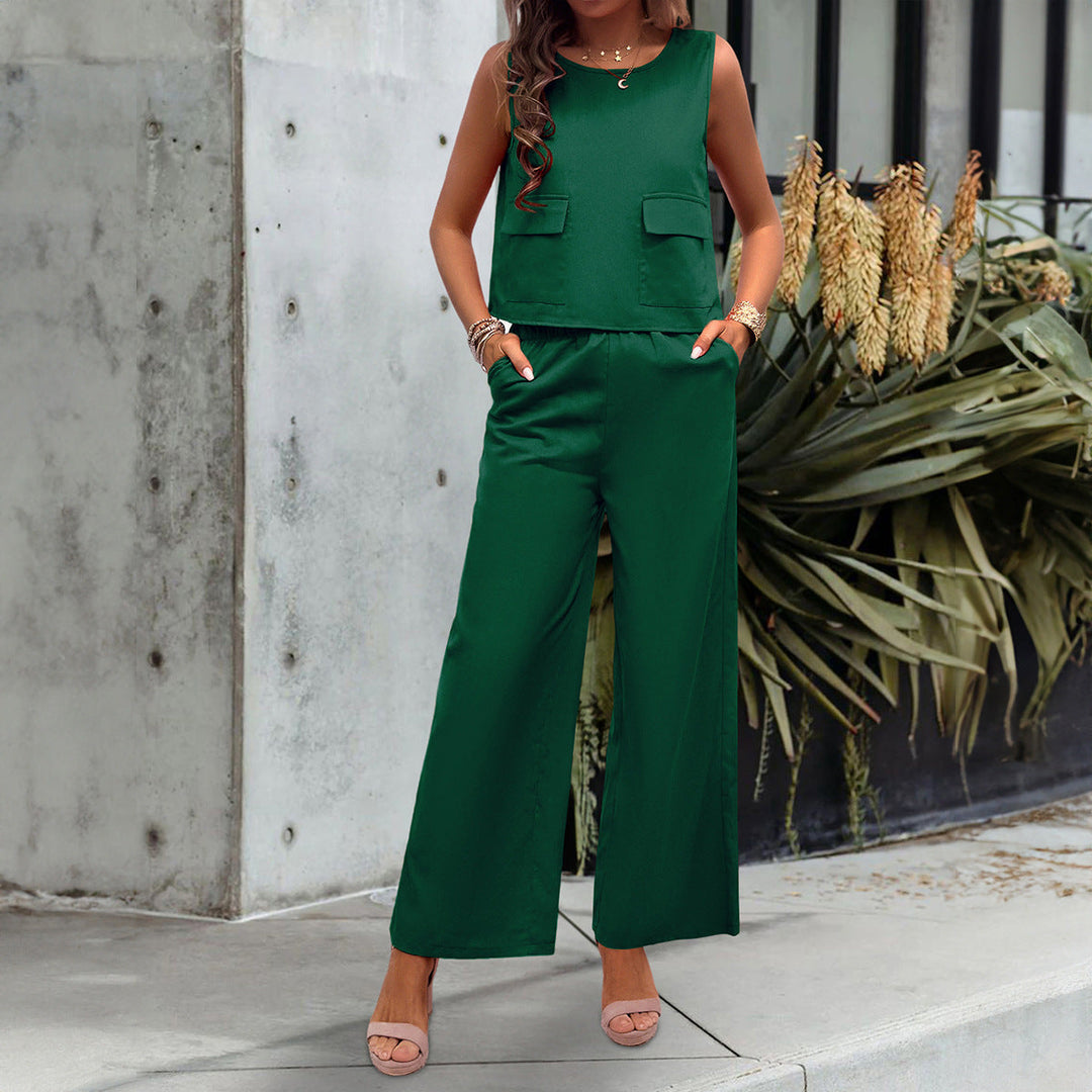 Nika – Sleeveless Jumpsuit with Wide Legs