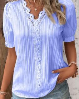 Elin – Playful Lace Blouse