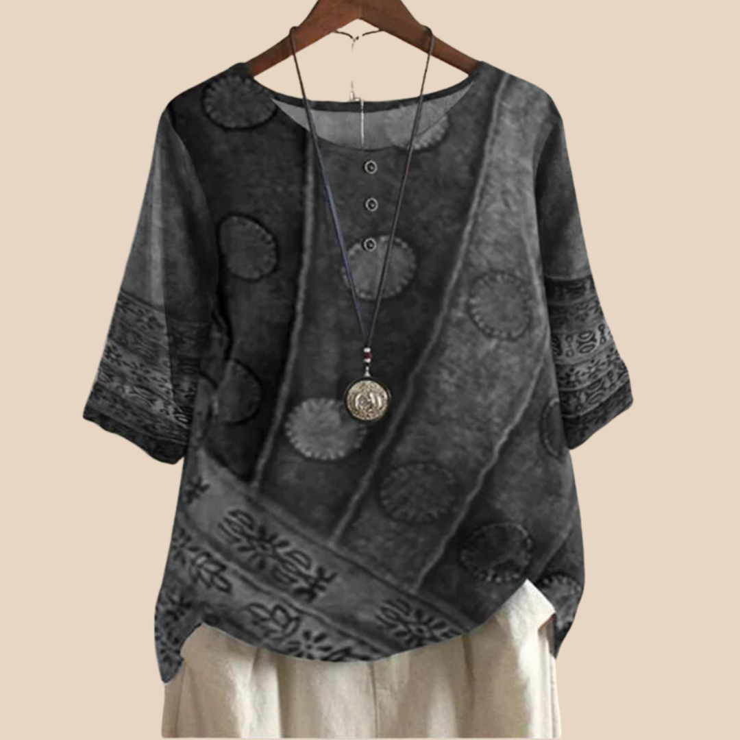 Parmina – Boho Patchwork Blouse
