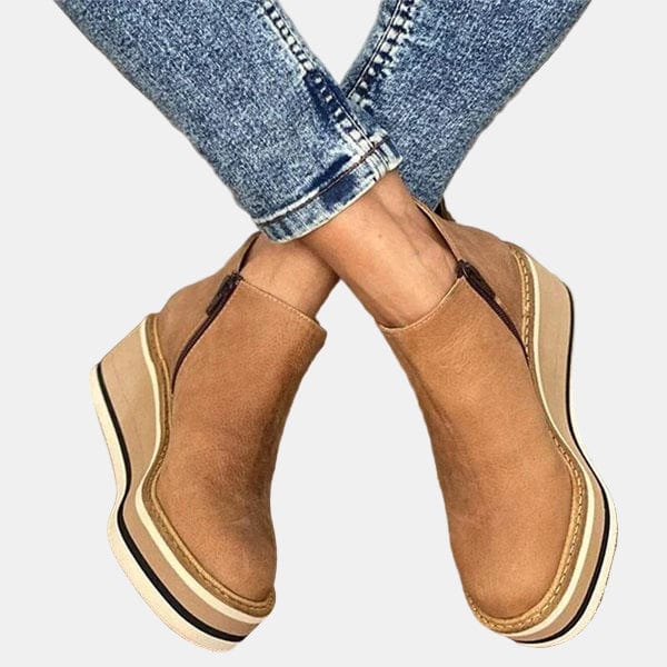 Evelyn - Cushioned Comfort Heeled Boot