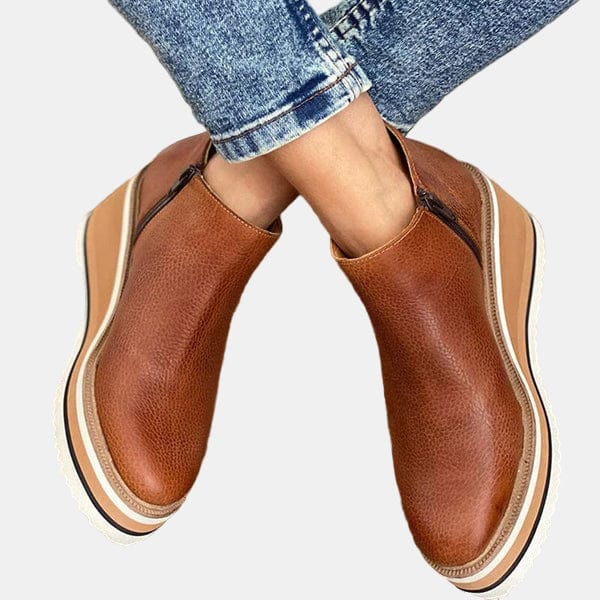 Evelyn - Cushioned Comfort Heeled Boot