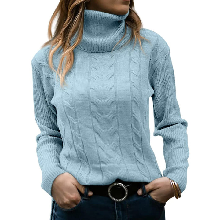 Manon - Cable Knit Turtleneck Sweater