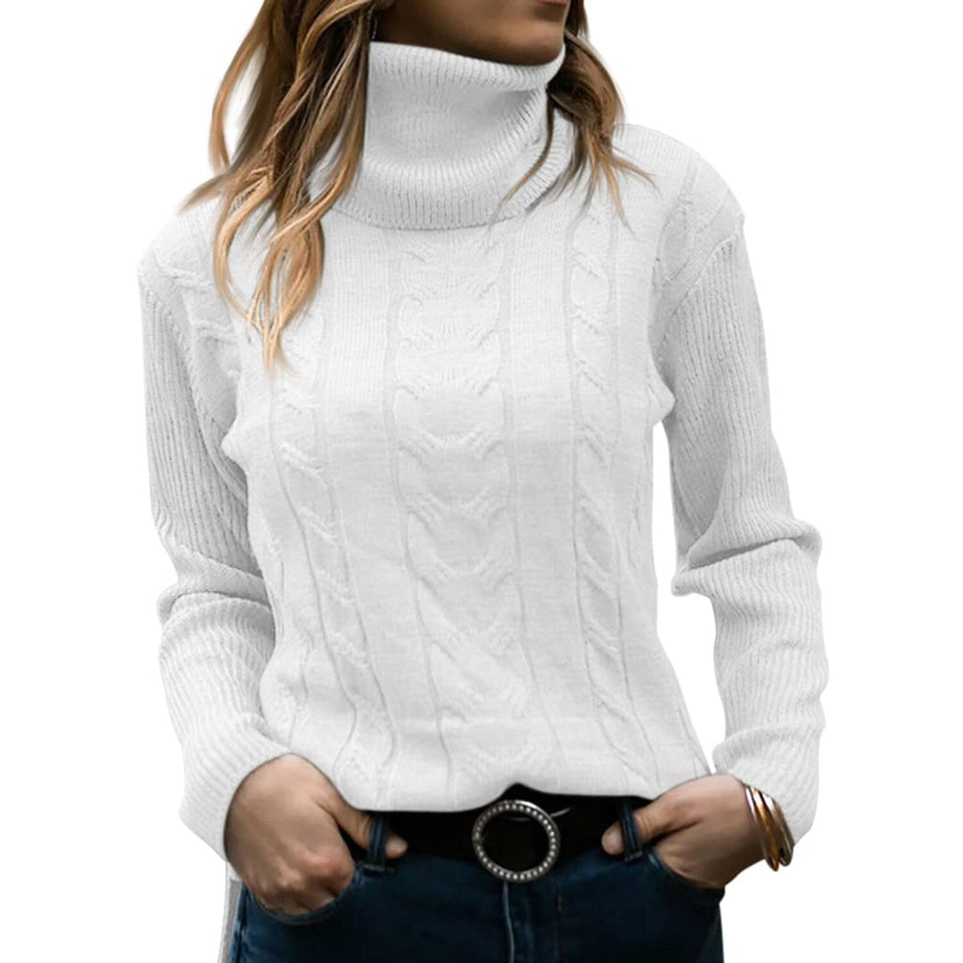 Manon - Cable Knit Turtleneck Sweater