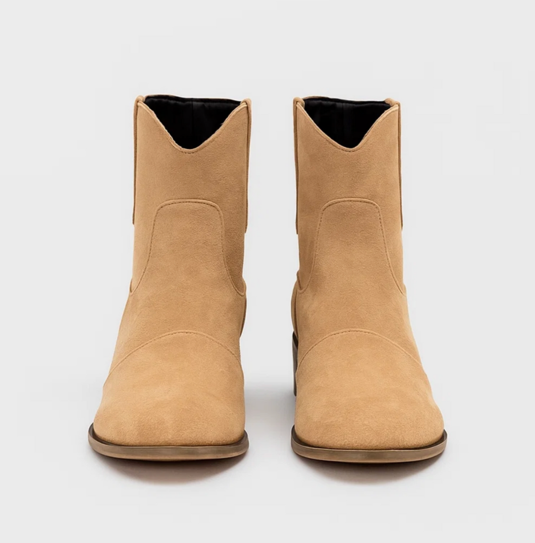 Linde - Suede Western Boots
