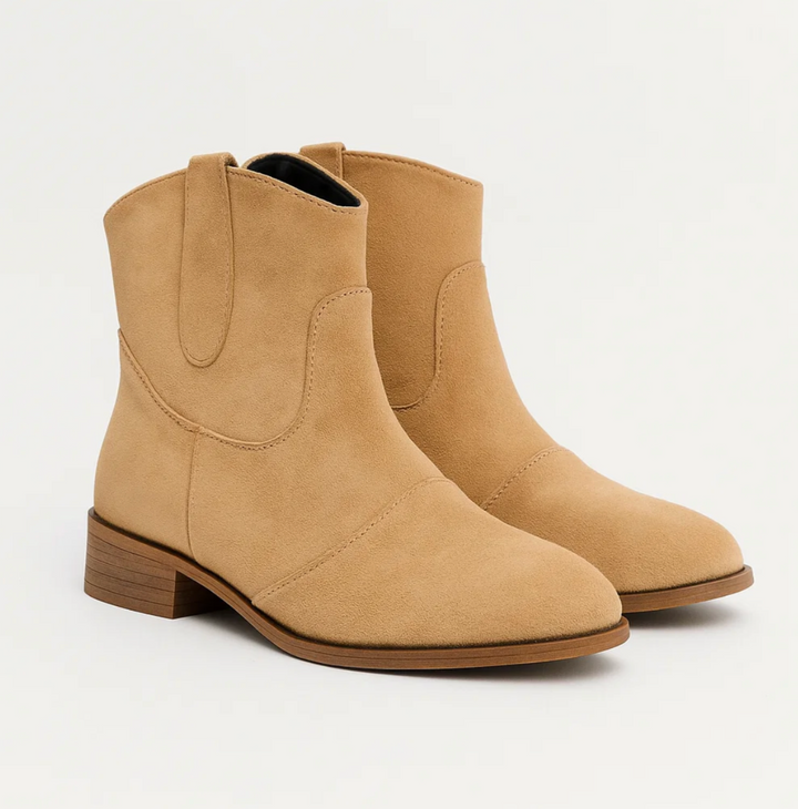 Linde - Suede Western Boots