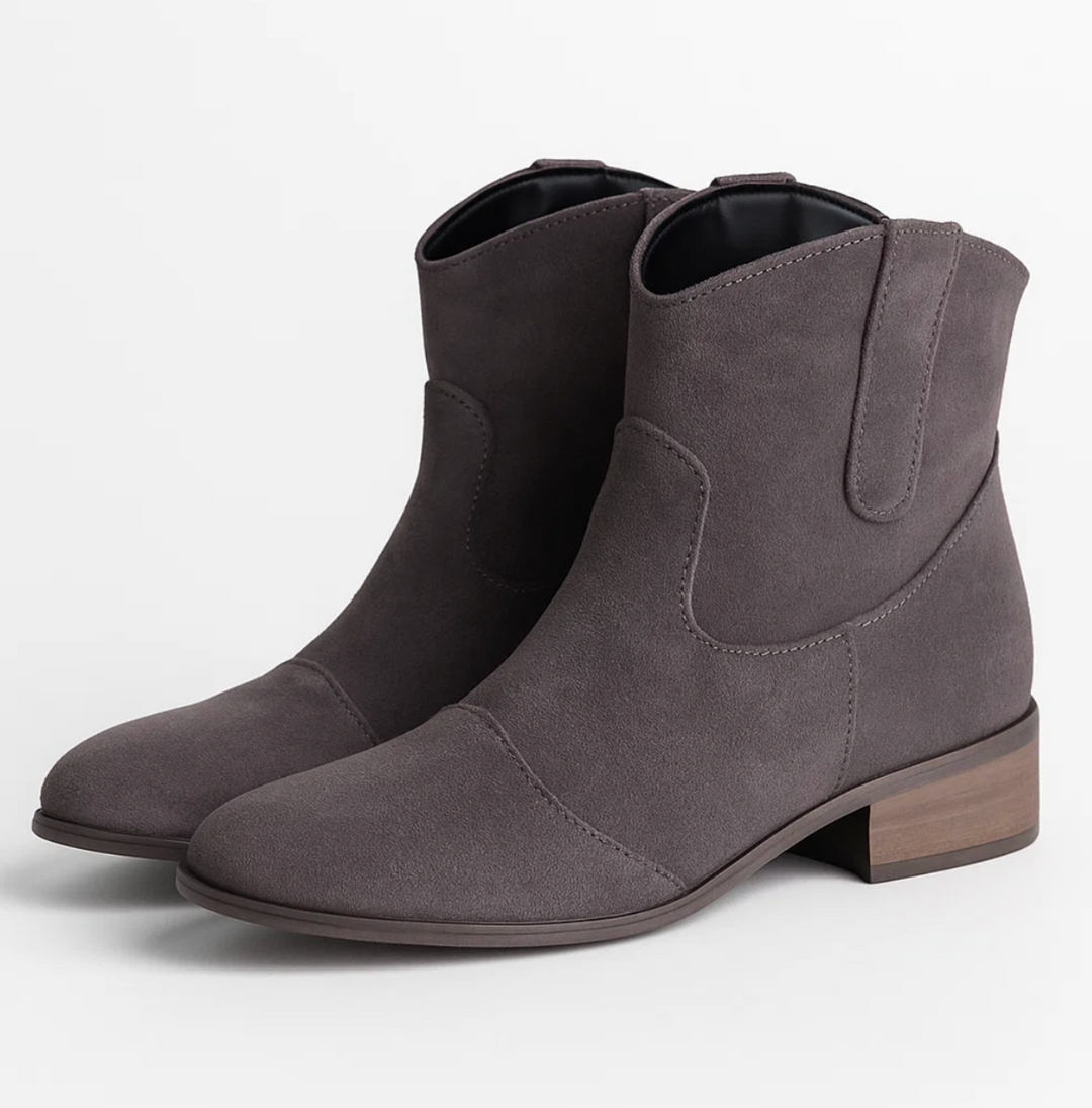 Linde - Suede Western Boots