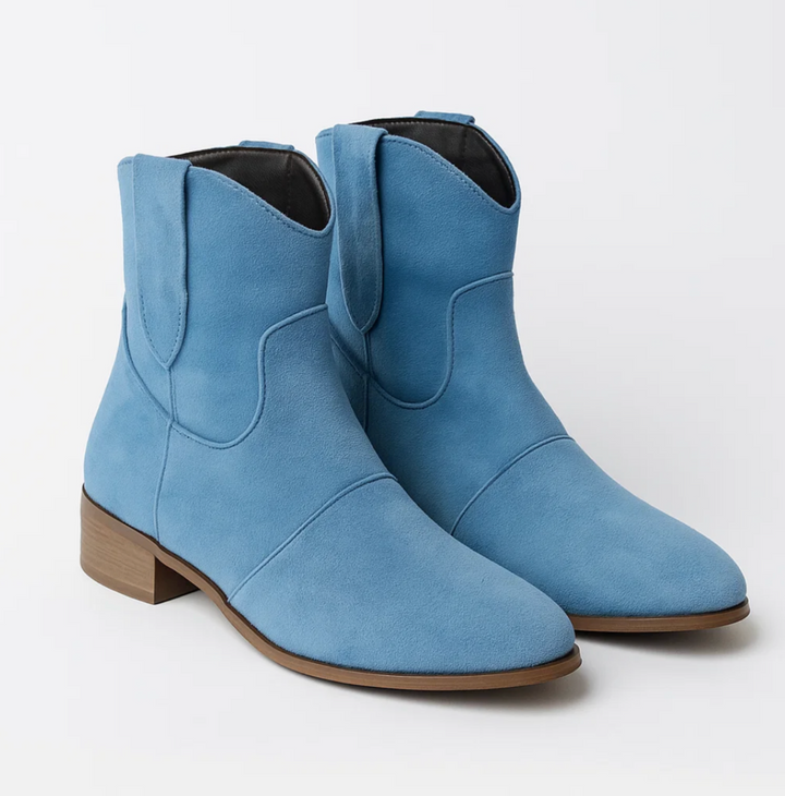 Linde - Suede Western Boots