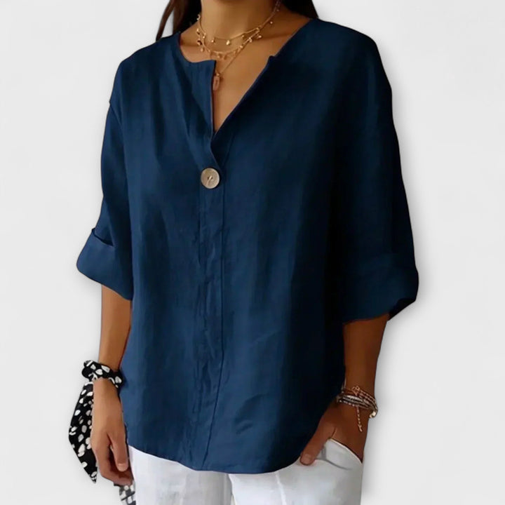 Aurora - Stylish Blouse with V-Neck