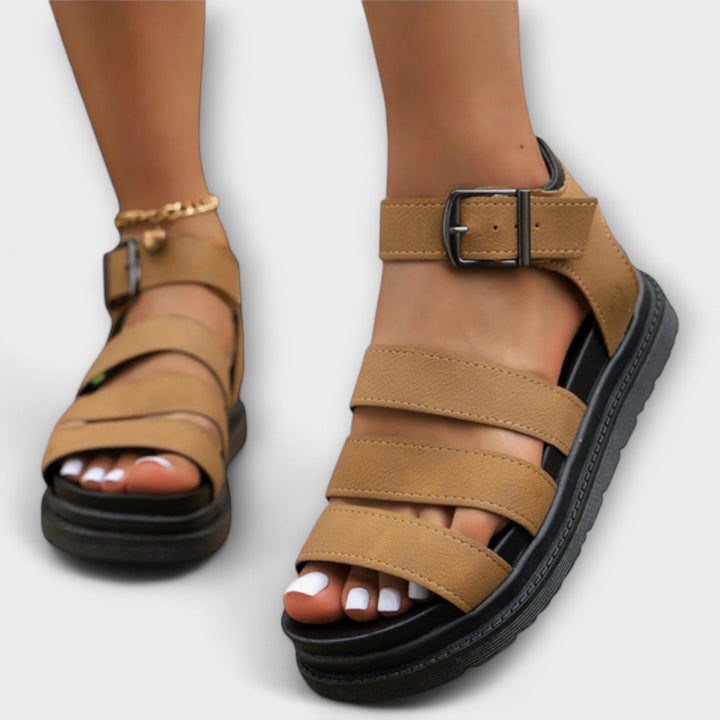Aurora – Sandals with Multiple Straps and Buckle