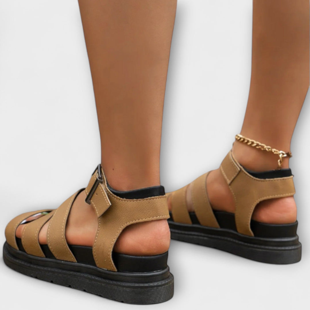 Aurora – Sandals with Multiple Straps and Buckle