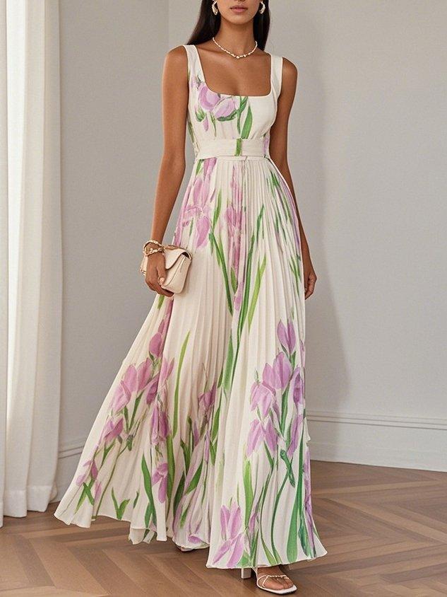 Liviana - Pleated Maxi Dress