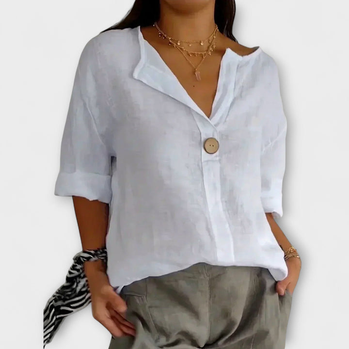 Aurora - Stylish Blouse with V-Neck