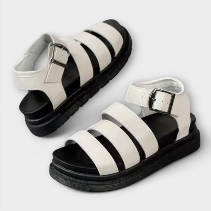 Aurora – Sandals with Multiple Straps and Buckle