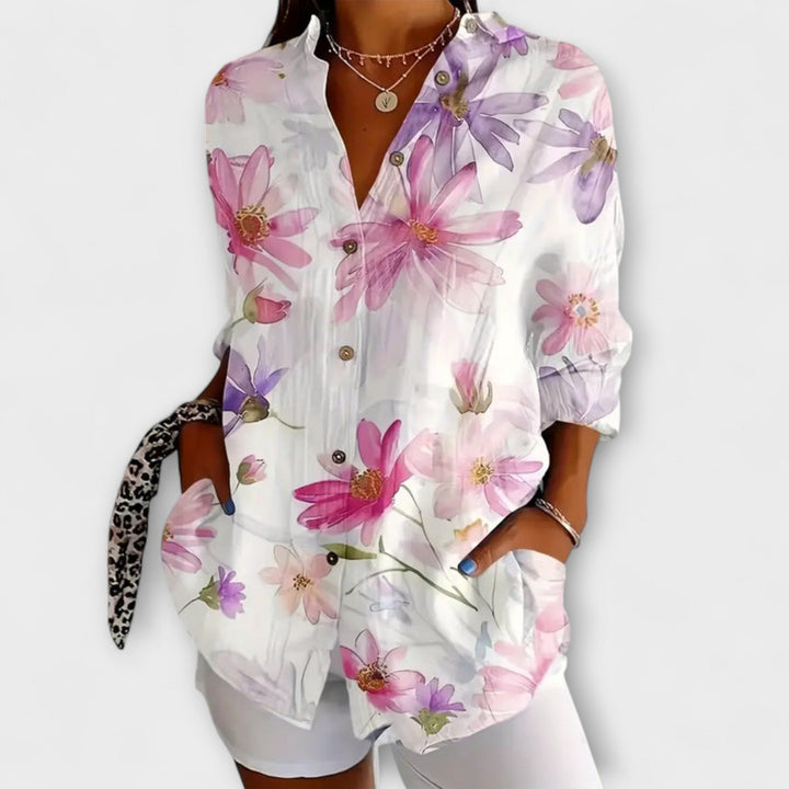 Gaida - Airy Floral Blouse for Summer