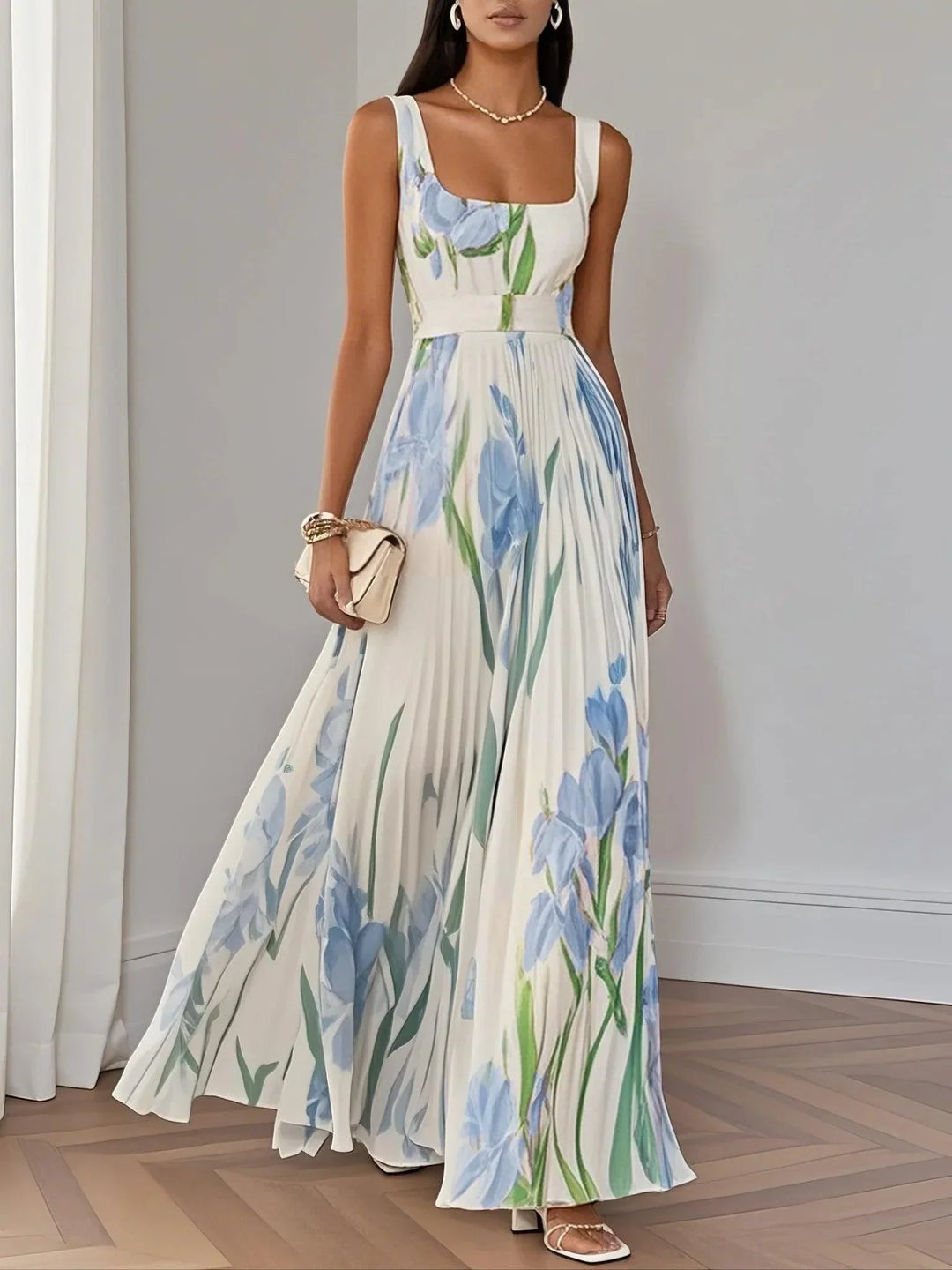 Liviana - Pleated Maxi Dress