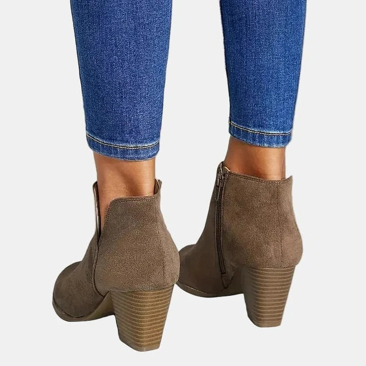 Marcy - Croc-Effect Block Boot