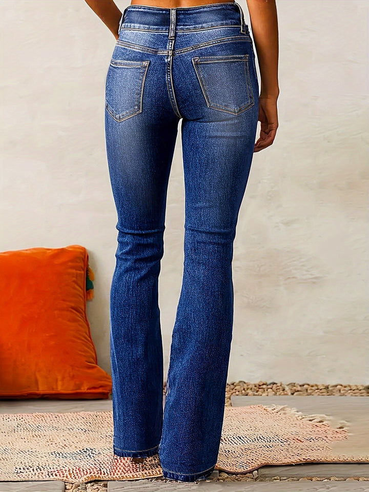 Marylène – Trendy High-Waisted Flared Jeans