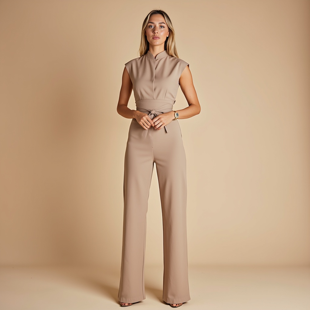 Kerstine – Tailored Jumpsuit with Wide Leg