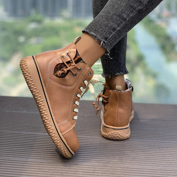Noline - Comfortable Lace-Up Ankle Boots