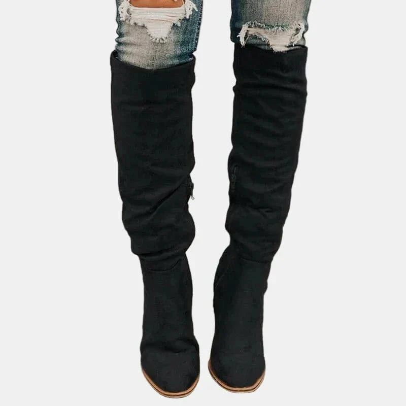 Sophie - Leather Heeled Boot