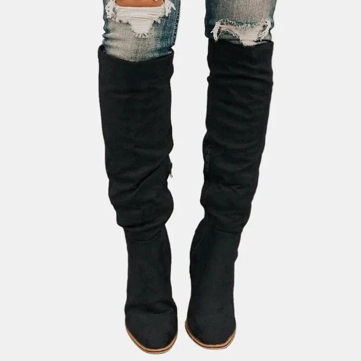 Sophie - Leather Heeled Boot