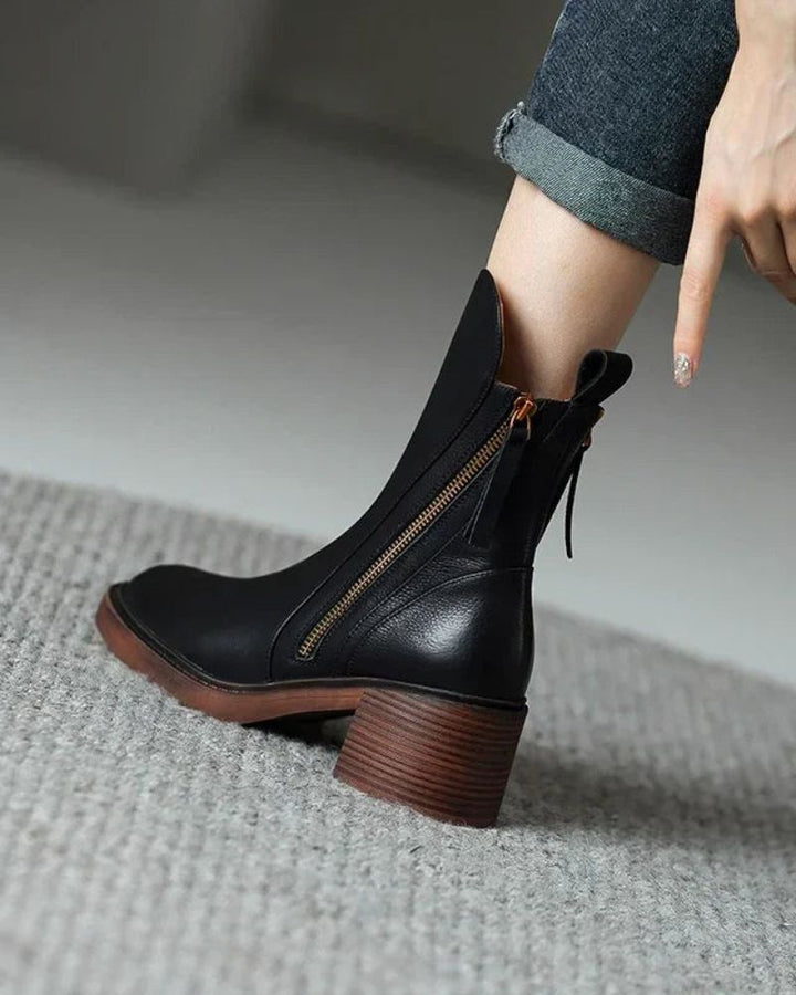 Nouvelle - Casual Leather Ankle Boots