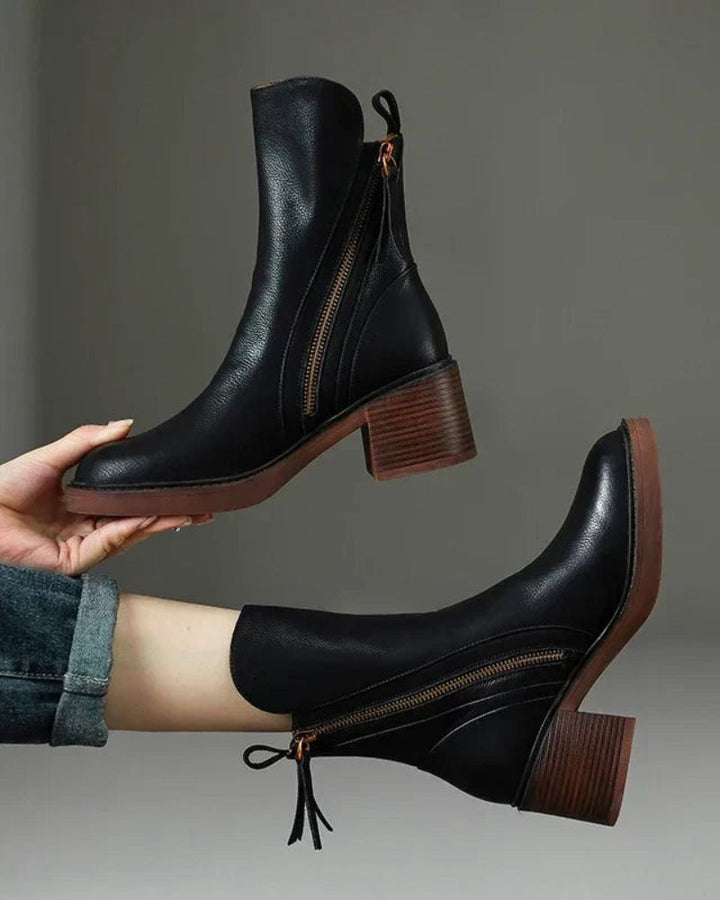Nouvelle - Casual Leather Ankle Boots