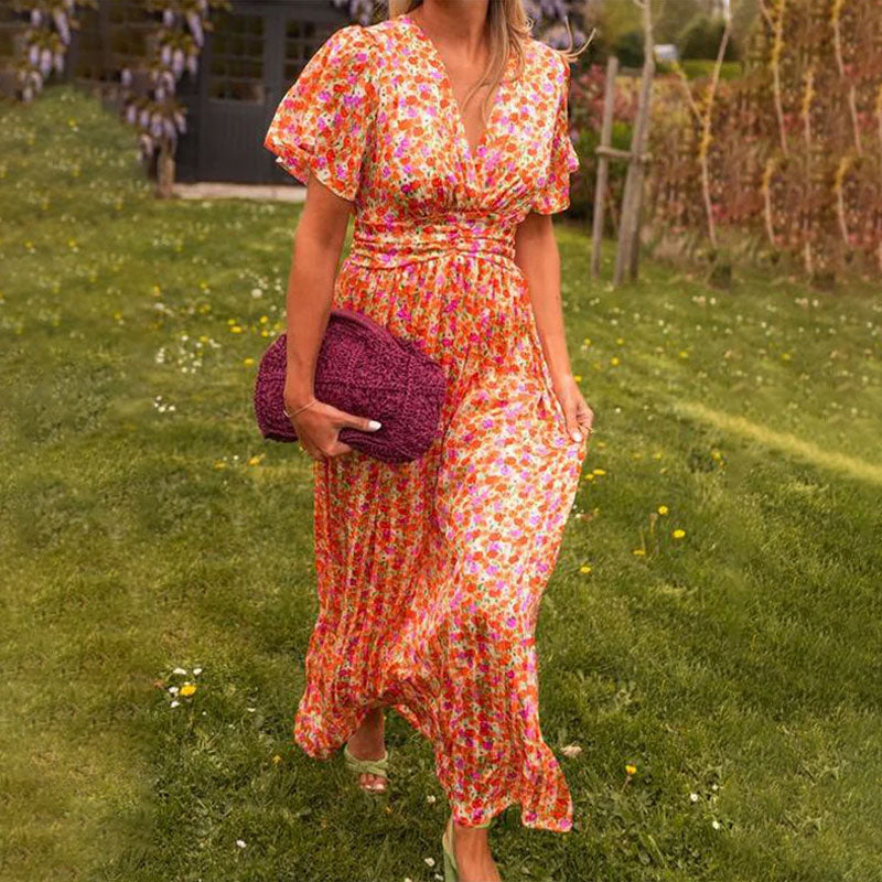 Romy - Summer Dress with V-Neck