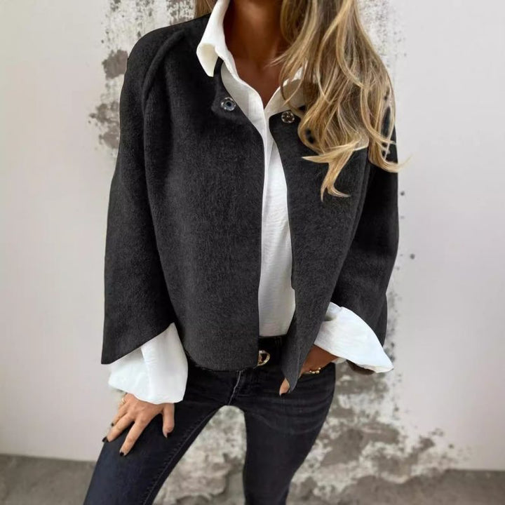 Elise - Chic Short Coat with Flared Sleeves