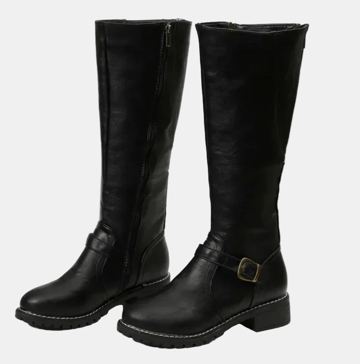 Chloe - Sleek Zip-Up Boots