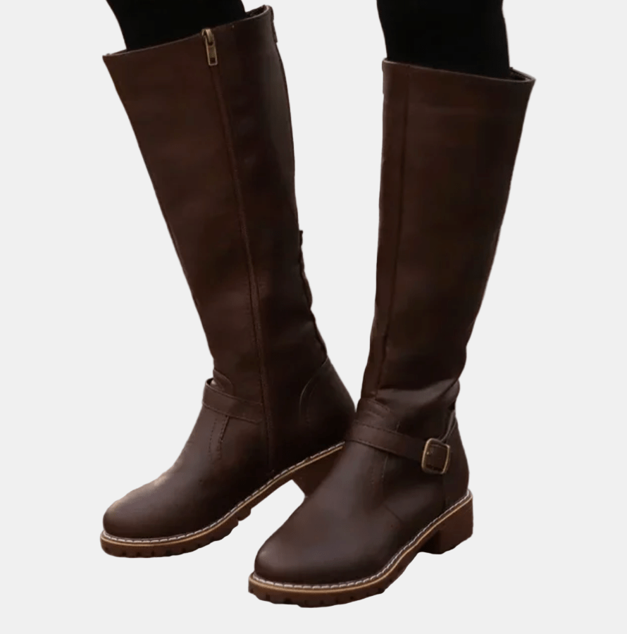 Chloe - Sleek Zip-Up Boots