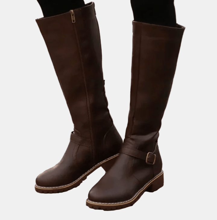 Chloe - Sleek Zip-Up Boots