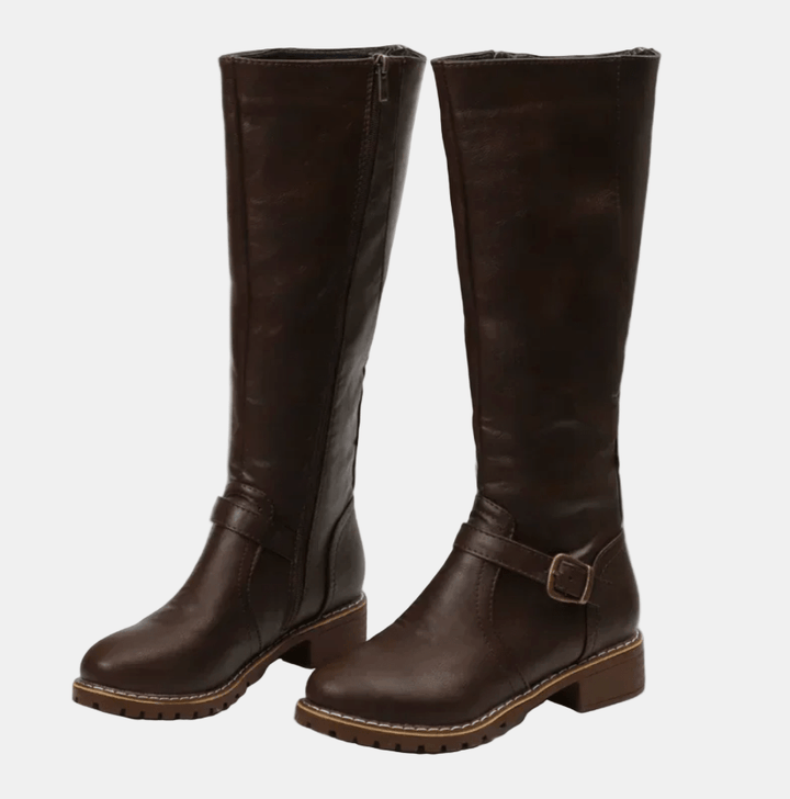 Chloe - Sleek Zip-Up Boots