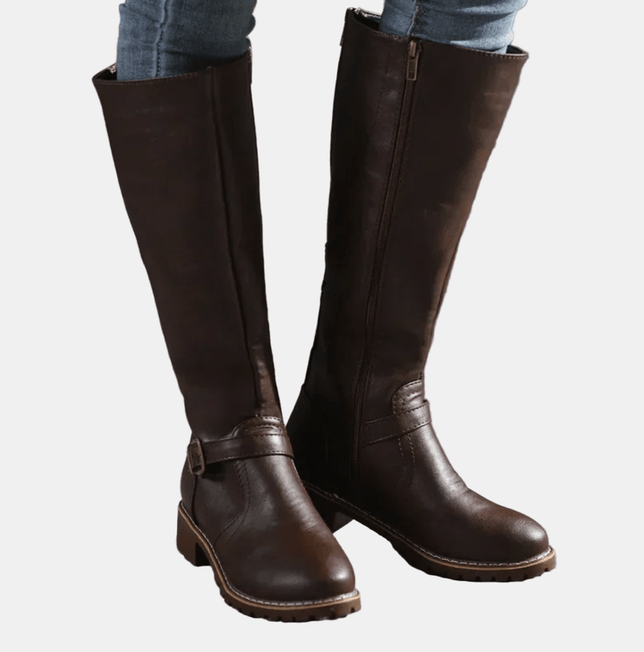 Chloe - Sleek Zip-Up Boots